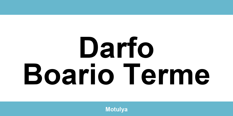 Contatti e login SUAP a Darfo Boario Terme